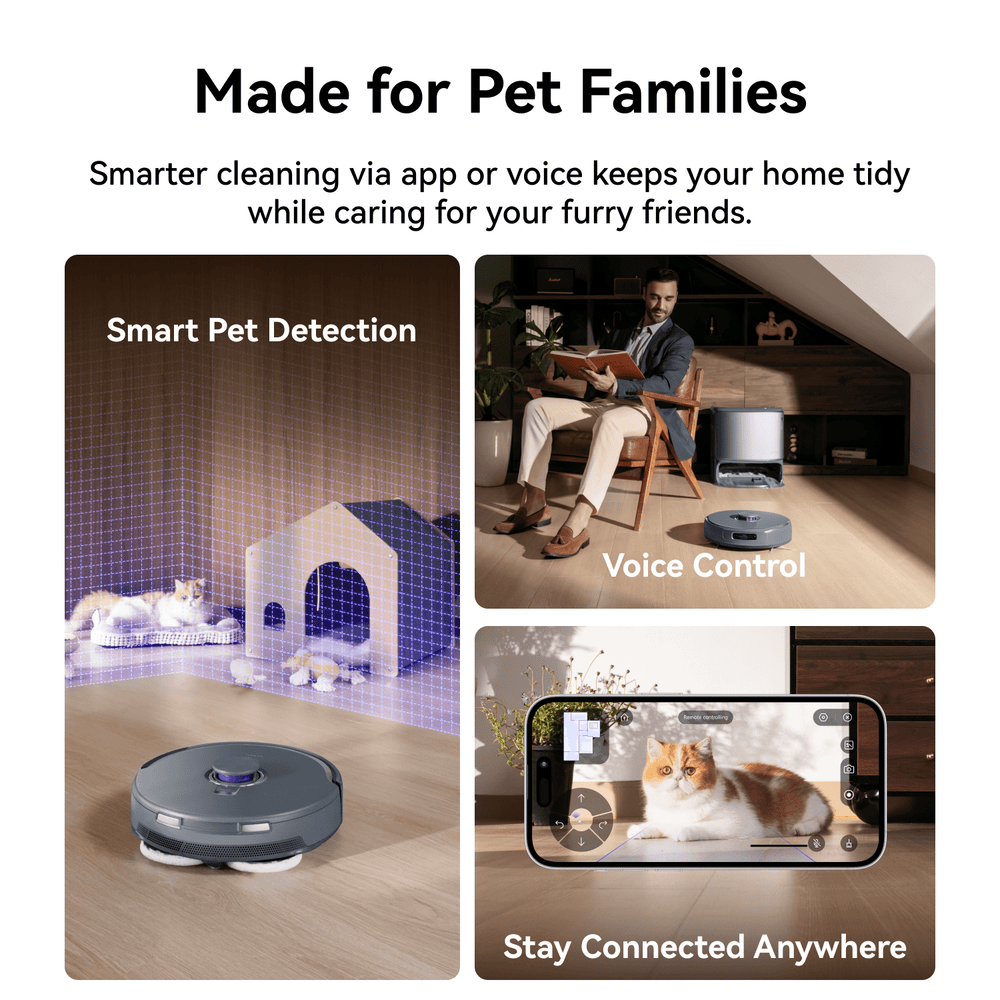 Narwal Freo Z10 Ultra robot vacuum and mop designed for pet families with fur-handling features.